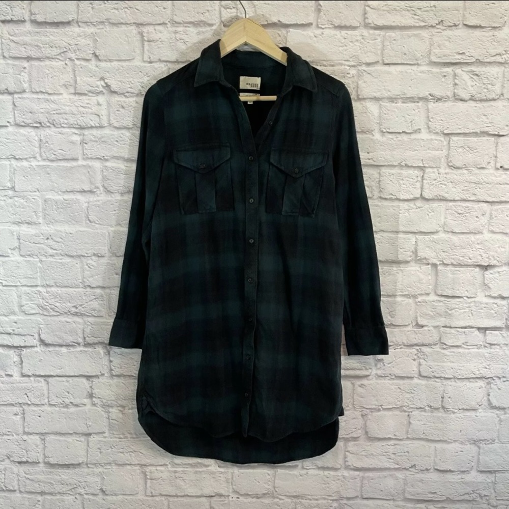 Aritzia Wilfred Free Veronica Flannel Shirt Dress